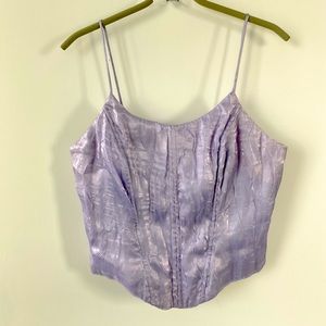 Lavender Lilac Corset Bustier